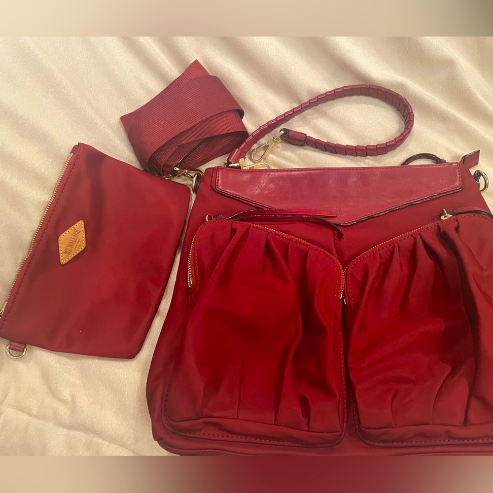 EUC MZ Wallace Thompson Hobo in Cranberry